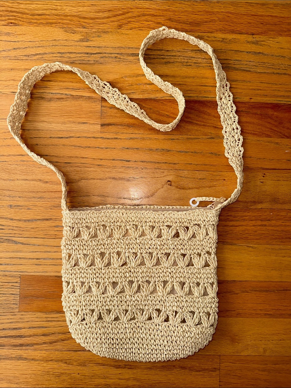 Cappelli Straworld Cream Crochet Crossbody Bag